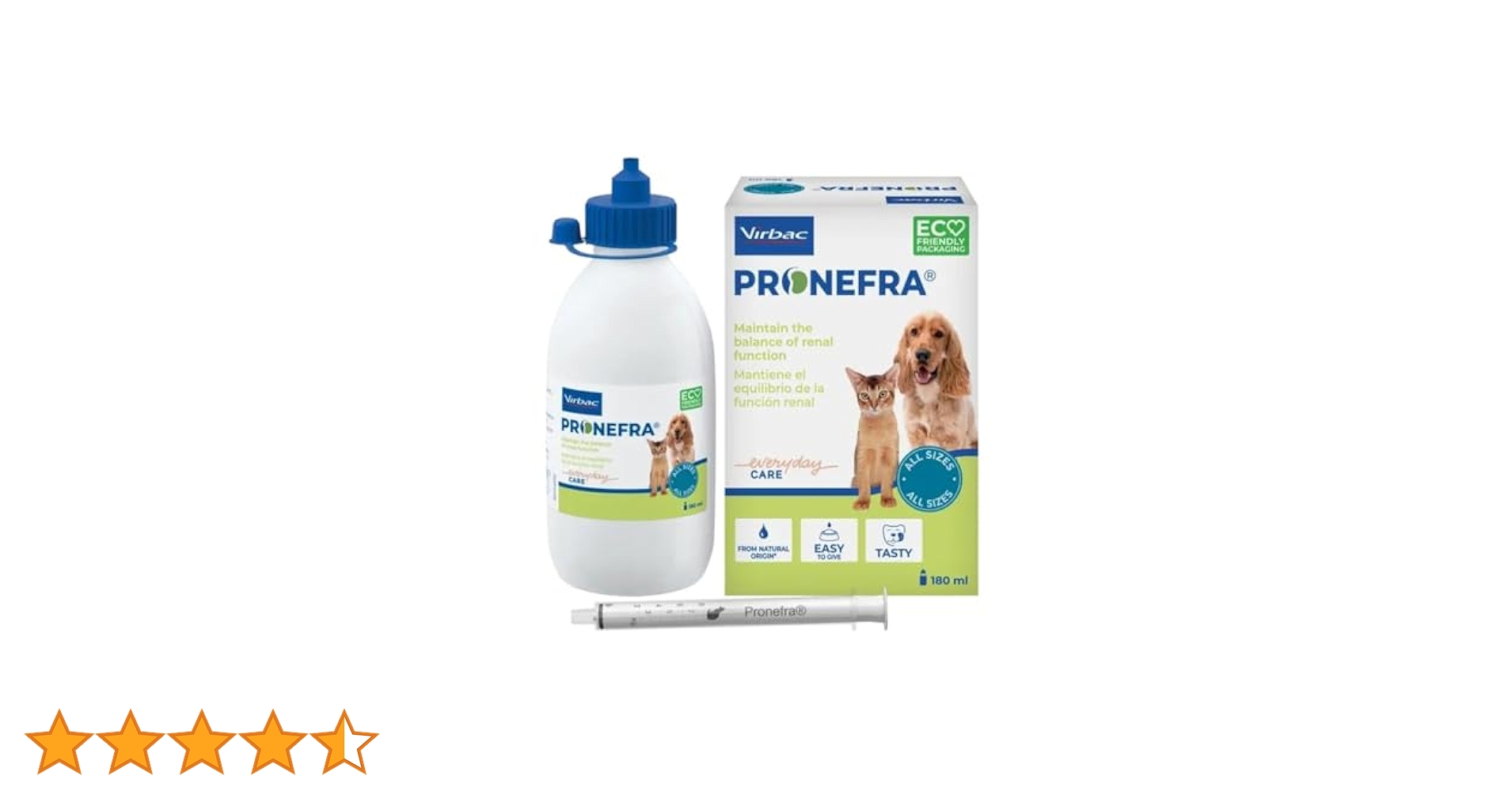 Virbac PRONEFRA 腎機能サポート 180ml Virbac Sac Pronefra Suplement Diety dla Zwierząt, 180ml